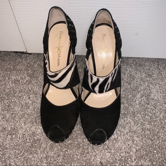 Damiano Marini Zebra Swarovski Crystal Platform - Picture 3 of 11